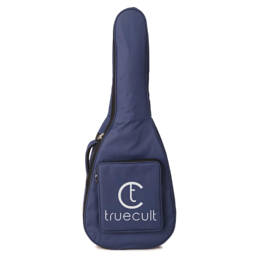 True Cult Acoustic Guitar Bag (Navy Blue) – Fits 38"-42" guitars, durable and protective.