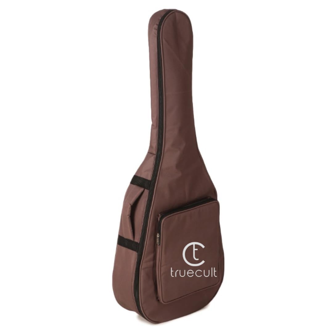 True Cult Acoustic Guitar Bag (Black/Red) – Fits 38"-42" guitars, durable and protective.