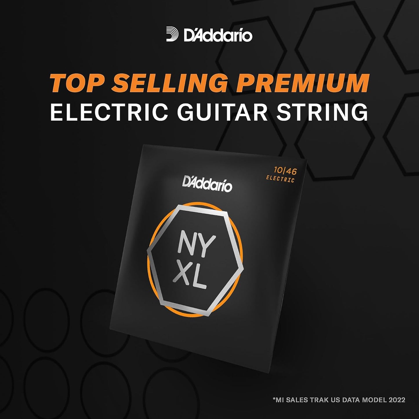 D'Addario NYXL1046 Nickel Plated Electric Light Guitar Strings (Nickel)