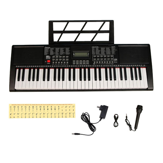 Intern INT-KB-6102 - 61 Keys Touch Response Portable Piano Keyboard