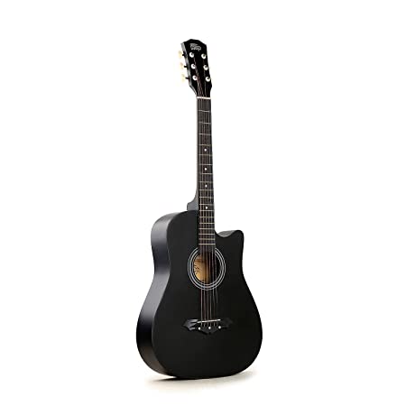 Intern INT-38C Acoustic Guitar Kit with Bag, Strings, Pick Strap (Black)INT 38C BK