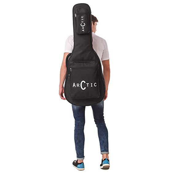 ARCTIC AR-AG-BB Acoustic Guitar Bag with Foam Padding (Black)