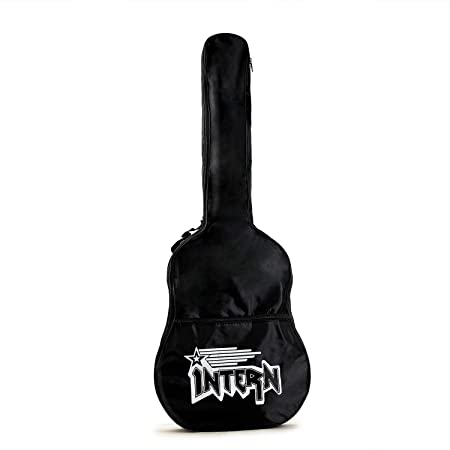 Intern INT-38C Acoustic Guitar Kit with Bag, Strings, Pick Strap (Black)INT 38C BK