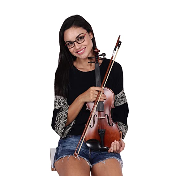 Arctic Apex 4/4 Violin Kit with Case, Bow & Rosin (Solid Wood)