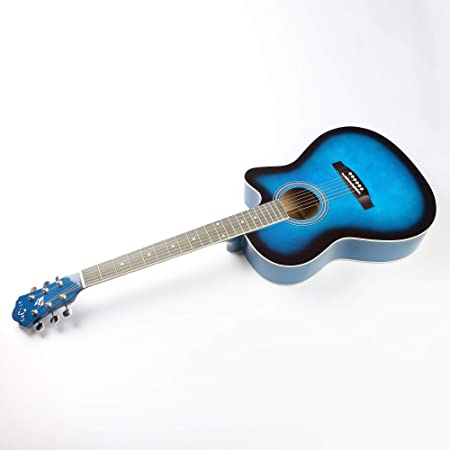 ARCTIC Sky Series 39" Guitar Ultra Pack with Bag, Picks, Stand & Tuner (Blue)