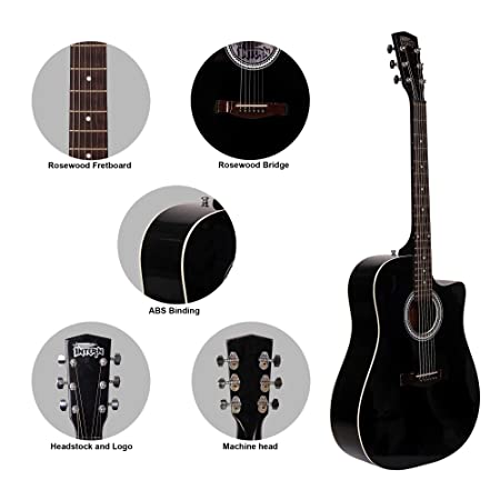 Intern Made in India Acoustic Guitar Package (41 inches Cutaway)