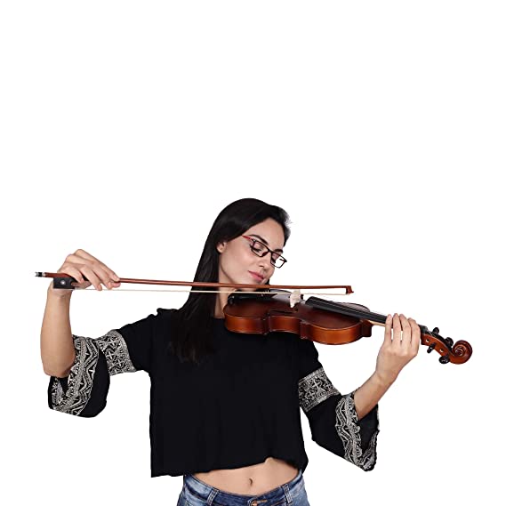 Arctic Apex 4/4 Violin Kit with Case, Bow & Rosin (Solid Wood)