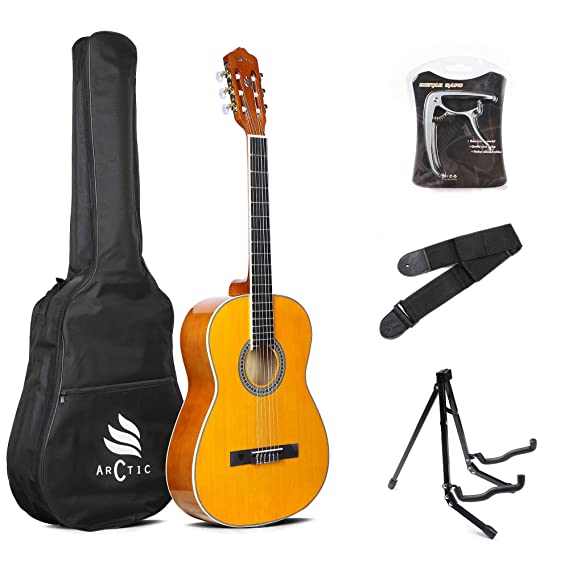 ARCTIC Sky Series 39" Classical Guitar with Bag, Strap & Capo Pack