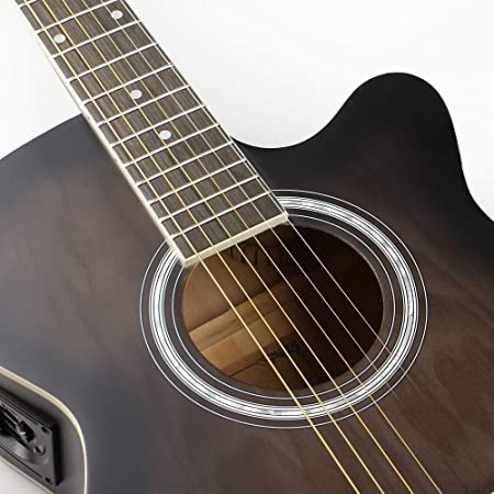 ARCTIC Sky Series 40" Semi-Acoustic Guitar with EQ, Bag, Picks & Capo