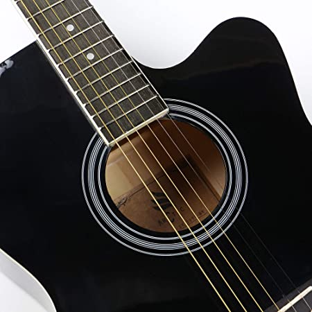 ARCTIC Sky Series 39" Guitar Ultra Pack with Bag, Picks, Stand, Tuner (Black)
