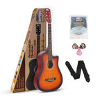Intern 38 Inch Carbon Fibre Acoustic Guitar - Sunbrust