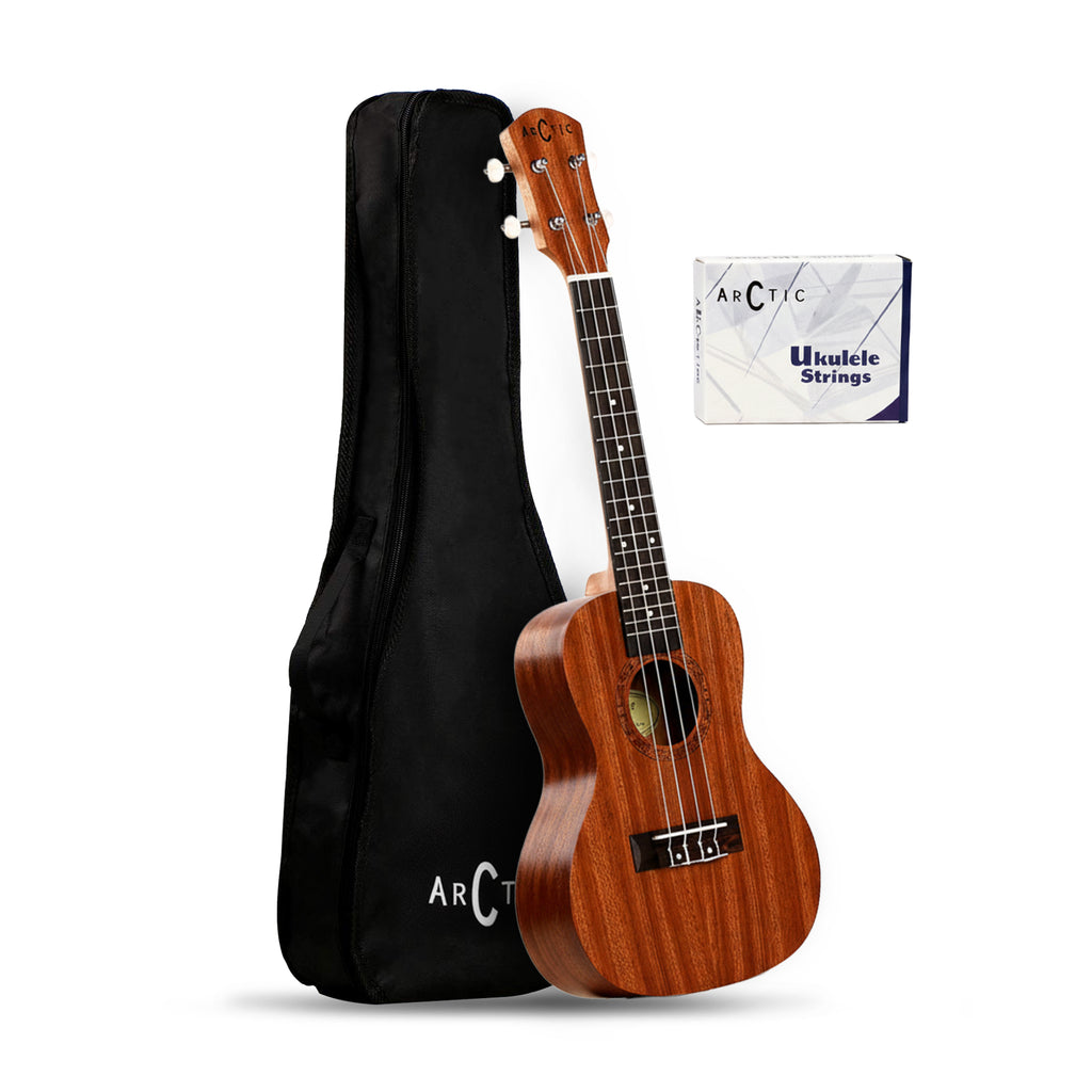 Arctic 24 Inch Soprano Ukulele with Bag & Strings
