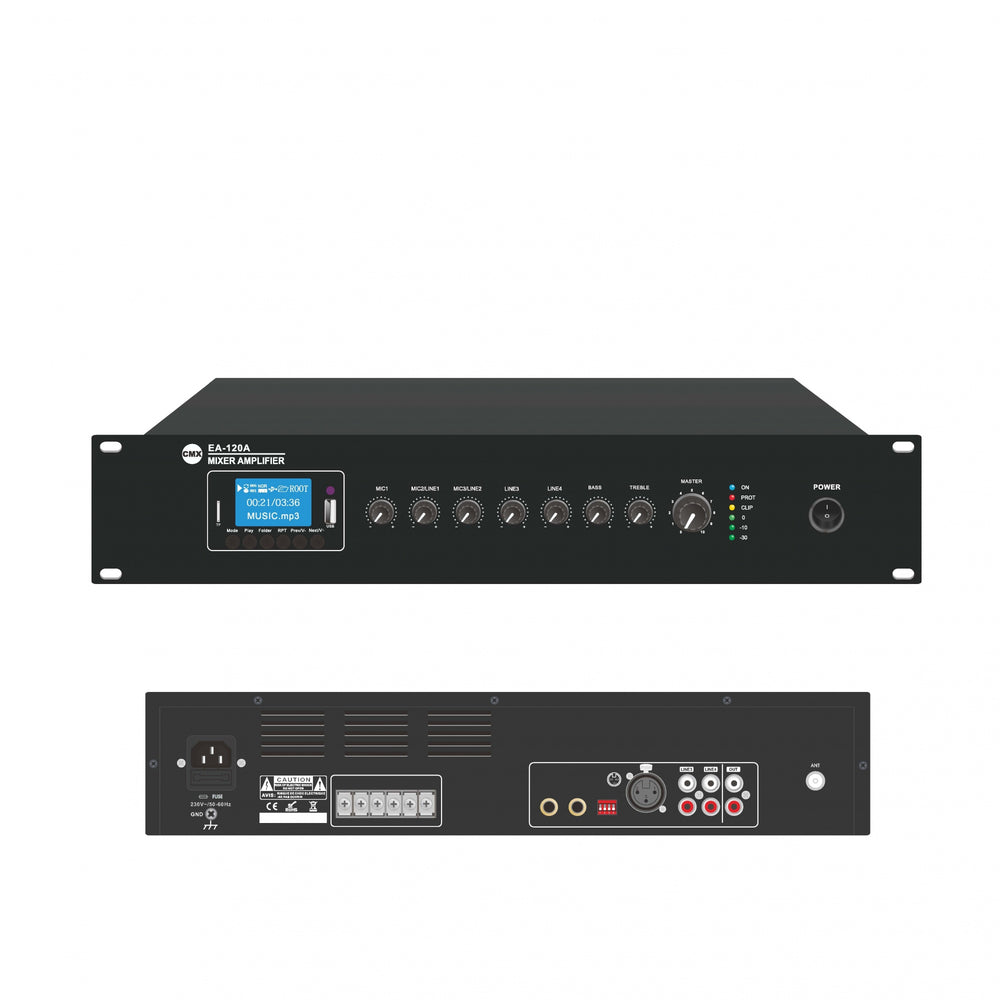 240W 3-Zone Economy Mixer Amplifier with USB/SD/FM/Bluetooth | EA-240A