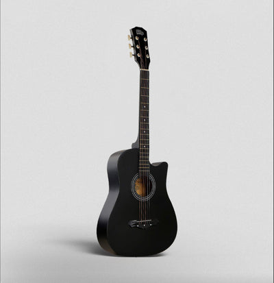 Intern INT-38C | 38" Acoustic Guitar Kit - Matte Black Finish