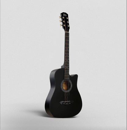 Intern INT-38C | 38" Acoustic Guitar Kit - Matte Black Finish
