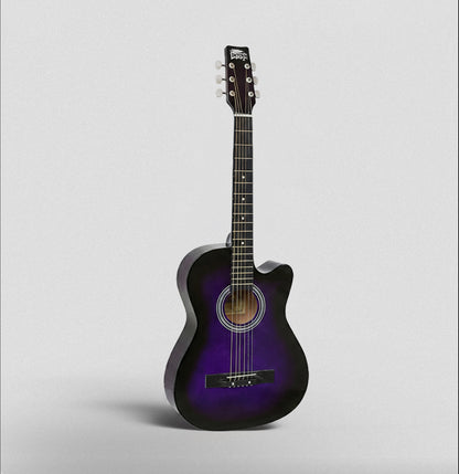 Intern INT-38C | 38" Acoustic Guitar Kit - Violet Matte Finish