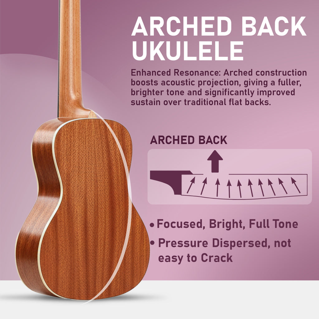 Arctic 24 Inch Concert Ukulele with Bag & Strings