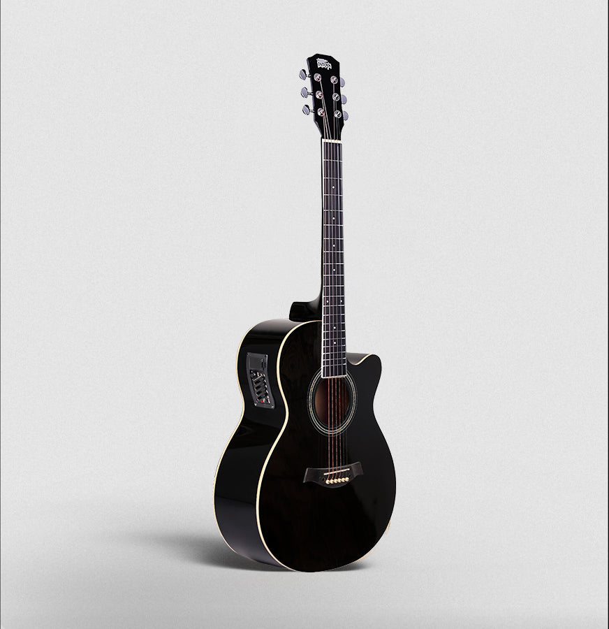 Intern 40 inch Semi-Acoustic Guitar Kit - Black