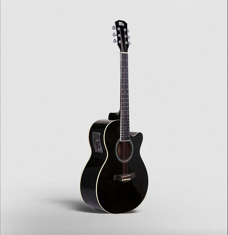 Intern 40 inch Semi-Acoustic Guitar Kit - Black