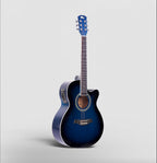 INTERN 40" Cutaway Acoustic Guitar – Equalizer, Pickup & Accessories | Blue