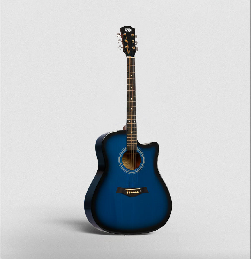 Intern 41 inch Acoustic Guitar with Picks - Blue