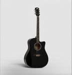 Intern 41 Inch Acoustic Guitar Set – Black