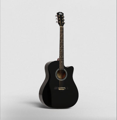 Intern 41 Inch Acoustic Guitar Set – Black