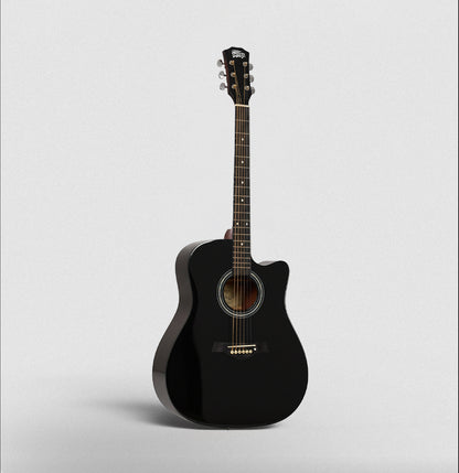 Intern 41 inch Acoustic Guitar with Picks - Black