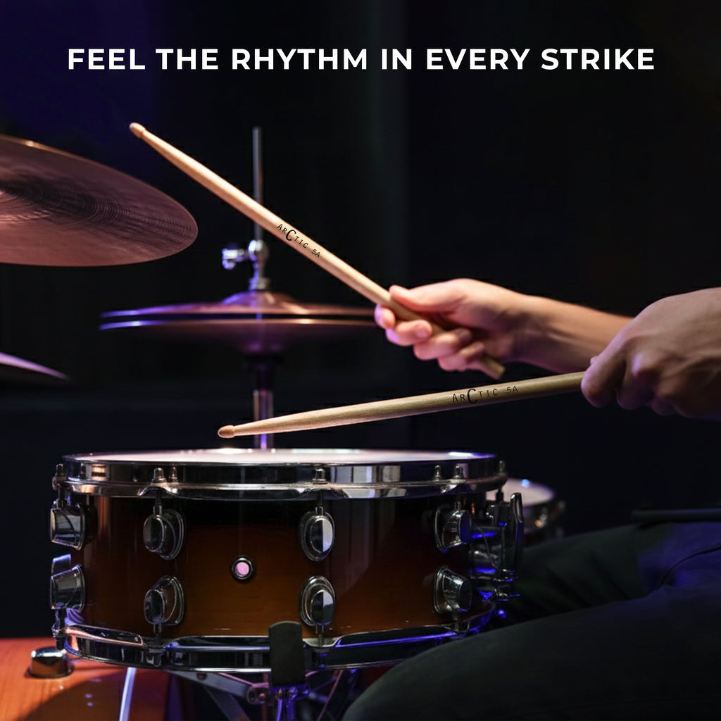 Arctic 5A Maple Wood Drumsticks for Drummers | AR-5A