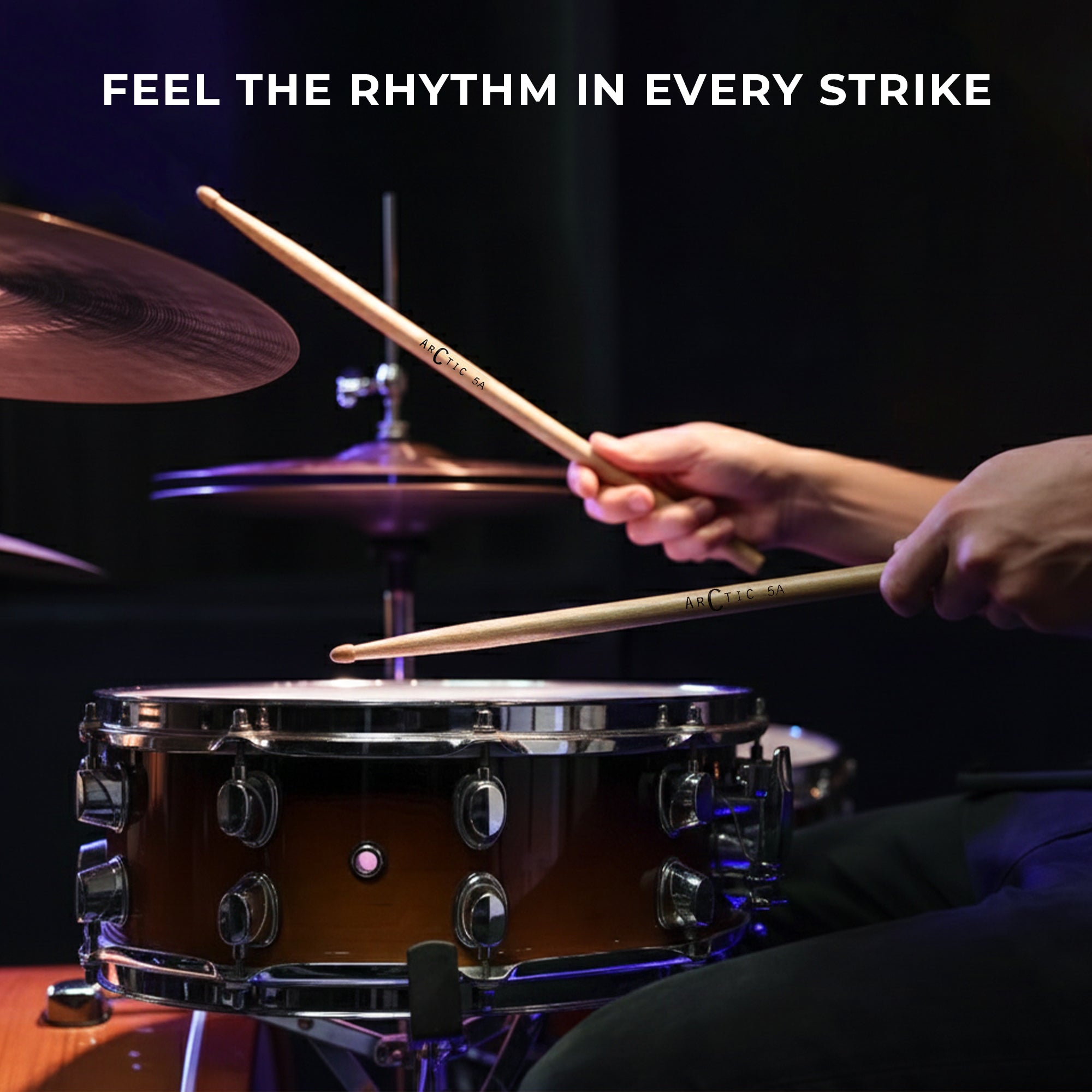 Arctic 5A Maple Wood Drumsticks for Drummers | AR-5A