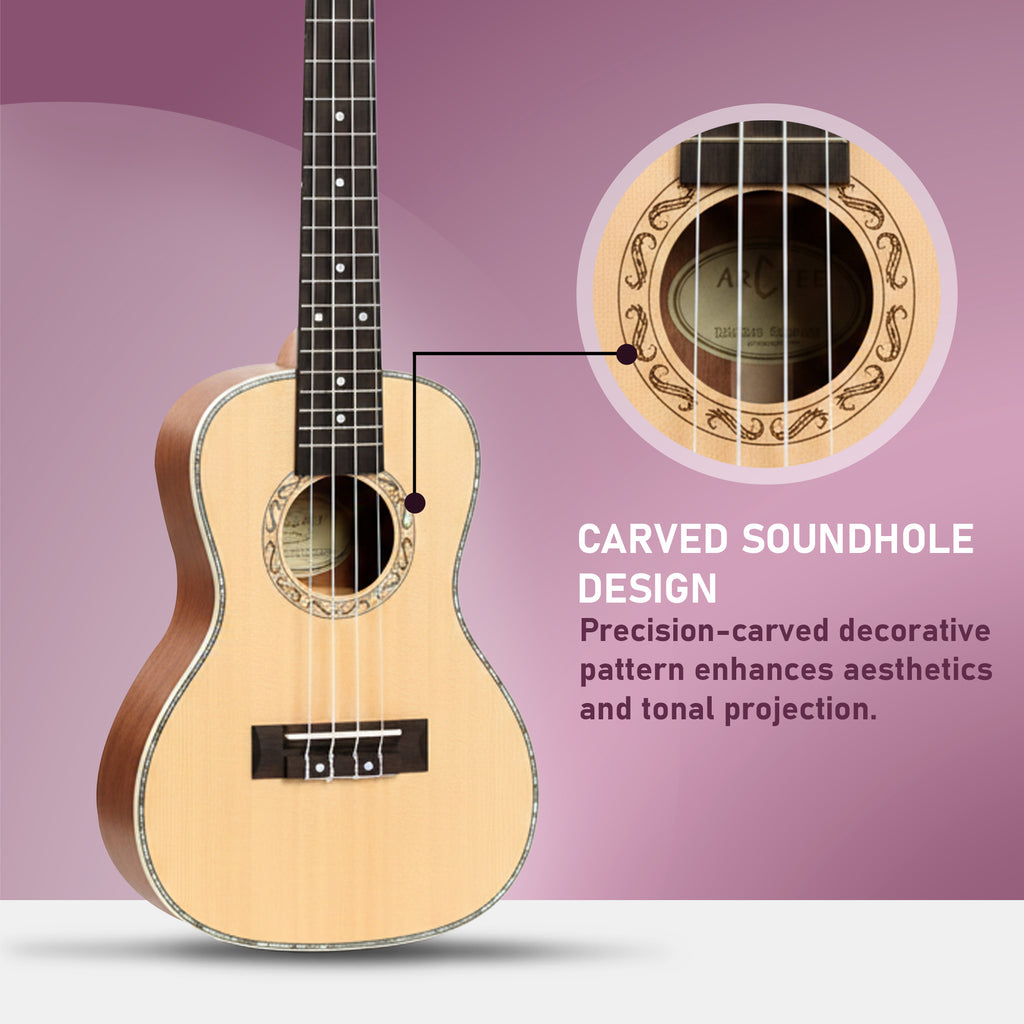 Arctic 24 Inch Concert Ukulele with Bag & Strings