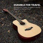 Intern 38 Inch Carbon Fibre Acoustic Guitar - Natural