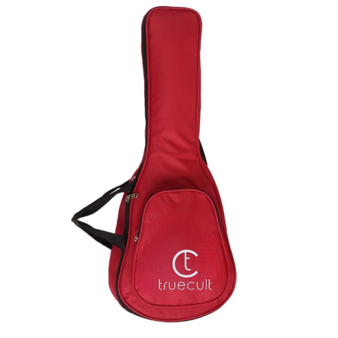 True Cult Ukulele Bag Cover for Concert/Tenor/Soprano Ukulele Padded Quality (Red)