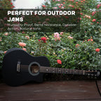 Intern 38 Inch Carbon Fibre Acoustic Guitar - Black