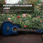 Intern 38 Inch Carbon Fibre Acoustic Guitar - Blue