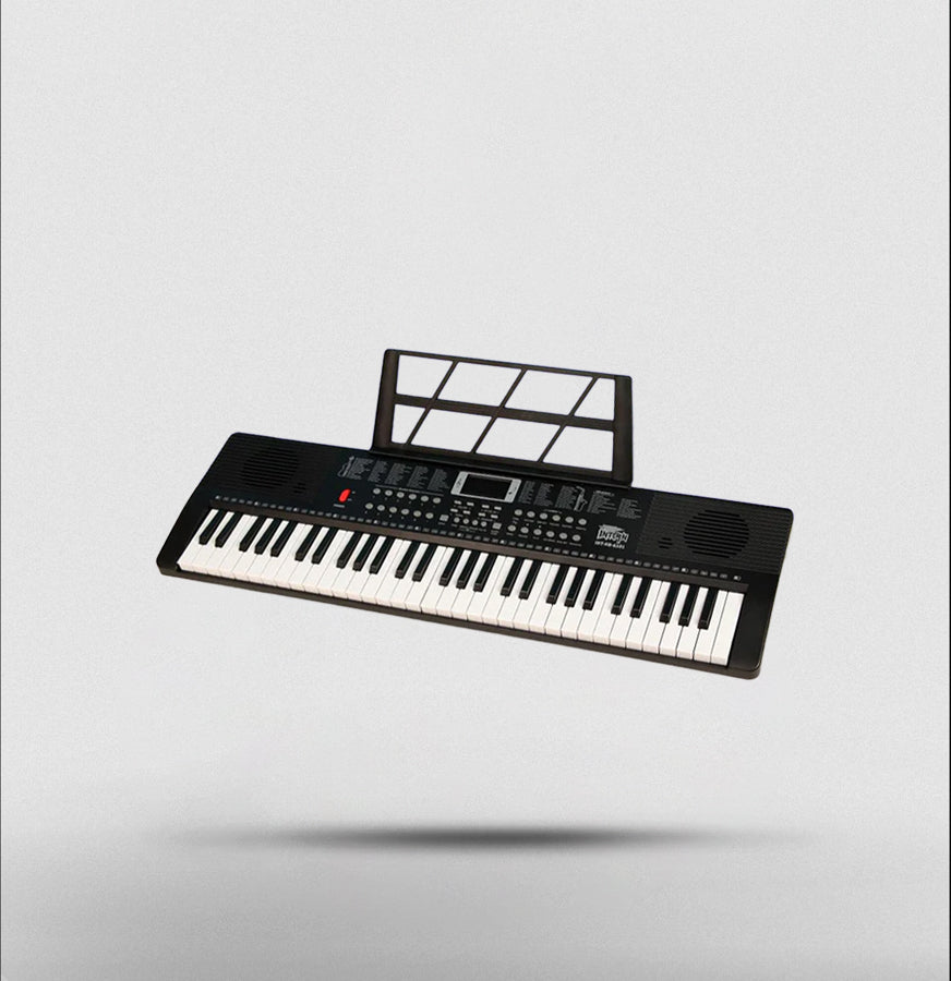Intern 61-Key Digital Keyboard Piano with Mic and Power Adapter