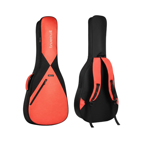 True Cult Padded Electric Guitar Bag – Orange | Fits Yamaha, Fender, Ibanez, Cort, ESP, Epiphone, Kadence