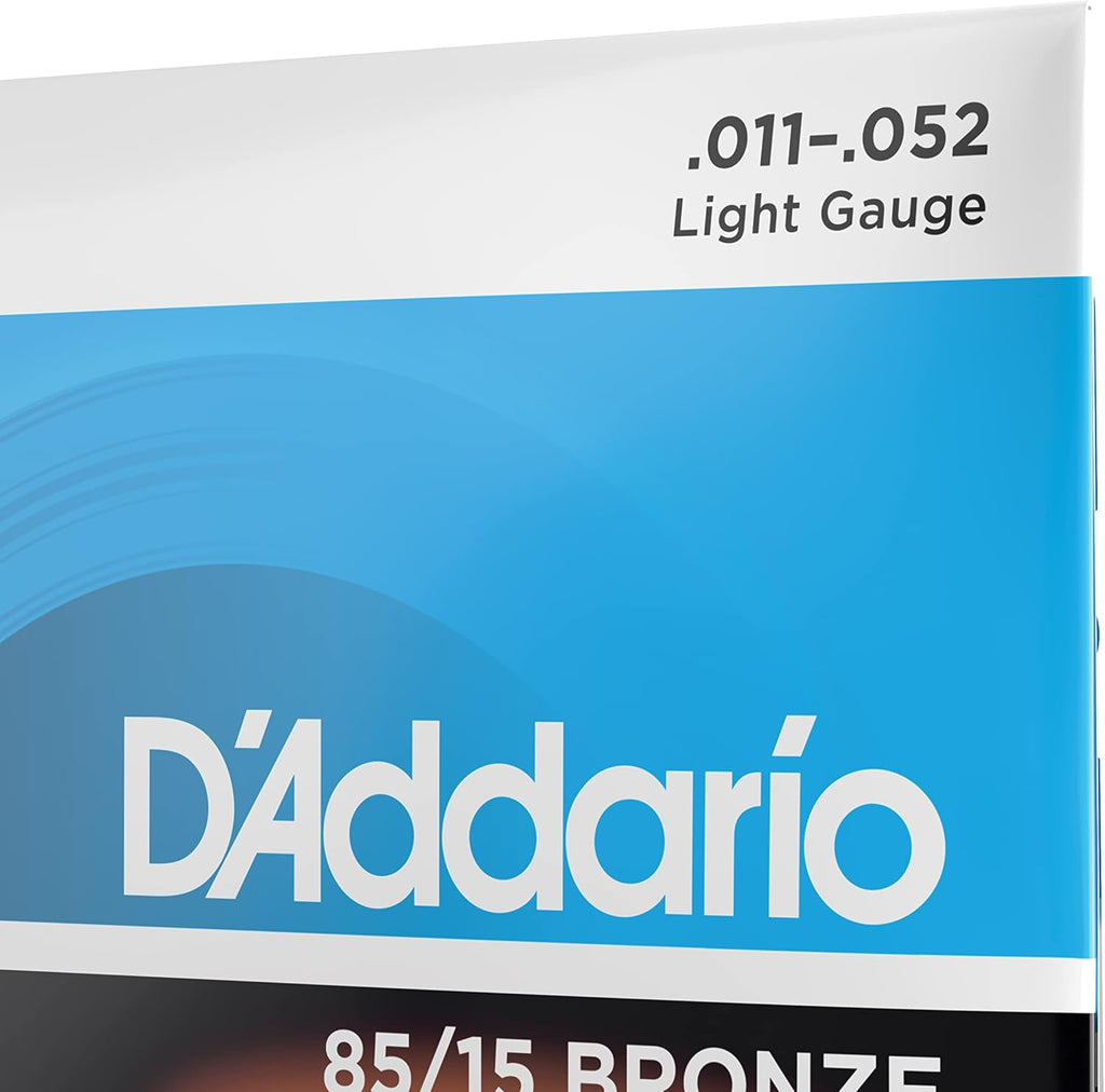 D'Addario EZ910 85/15 Bronze Acoustic Guitar Strings - Light 11-52 Gauge