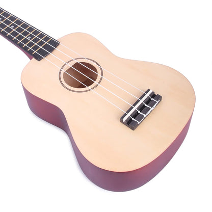 REVEL 21" Soprano Ukulele (Natural) with Carry Bag & Warm Bright Tone
