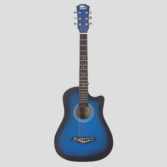 Intern 38 Inch Carbon Fibre Acoustic Guitar - Blue