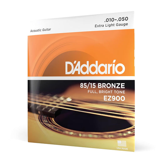 D'Addario EZ900 85/15 Bronze Acoustic Guitar Strings - Extra Light 10-50