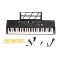 Intern 61-Keys Portable Piano Keyboard – Touch Response, 200 Rhythms & Tones