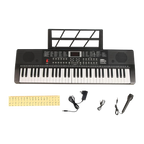 Intern 61-Keys Portable Piano Keyboard – Touch Response, 200 Rhythms & Tones