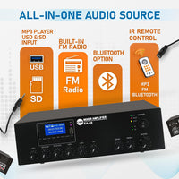 60W Compact Mixer Amplifier with USB/SD/FM/Bluetooth | EA-60