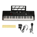 Intern 61-Key Digital Keyboard Piano with Mic and Power Adapter