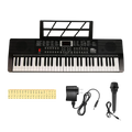 Intern 61-Key Digital Keyboard Piano with Mic and Power Adapter
