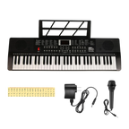 Intern 61-Key Digital Keyboard Piano with Mic and Power Adapter