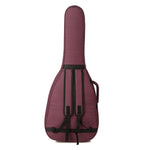 Purple guitar case with black straps on a white background Water-resistant acoustic guitar gig bag for yamaha kadence fender 