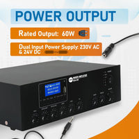 60W Compact Mixer Amplifier with USB/SD/FM/Bluetooth | EA-60