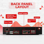 CMX Audio Mixer Amplifier – 500W Public Address Amplifier with Bluetooth | EA-500A